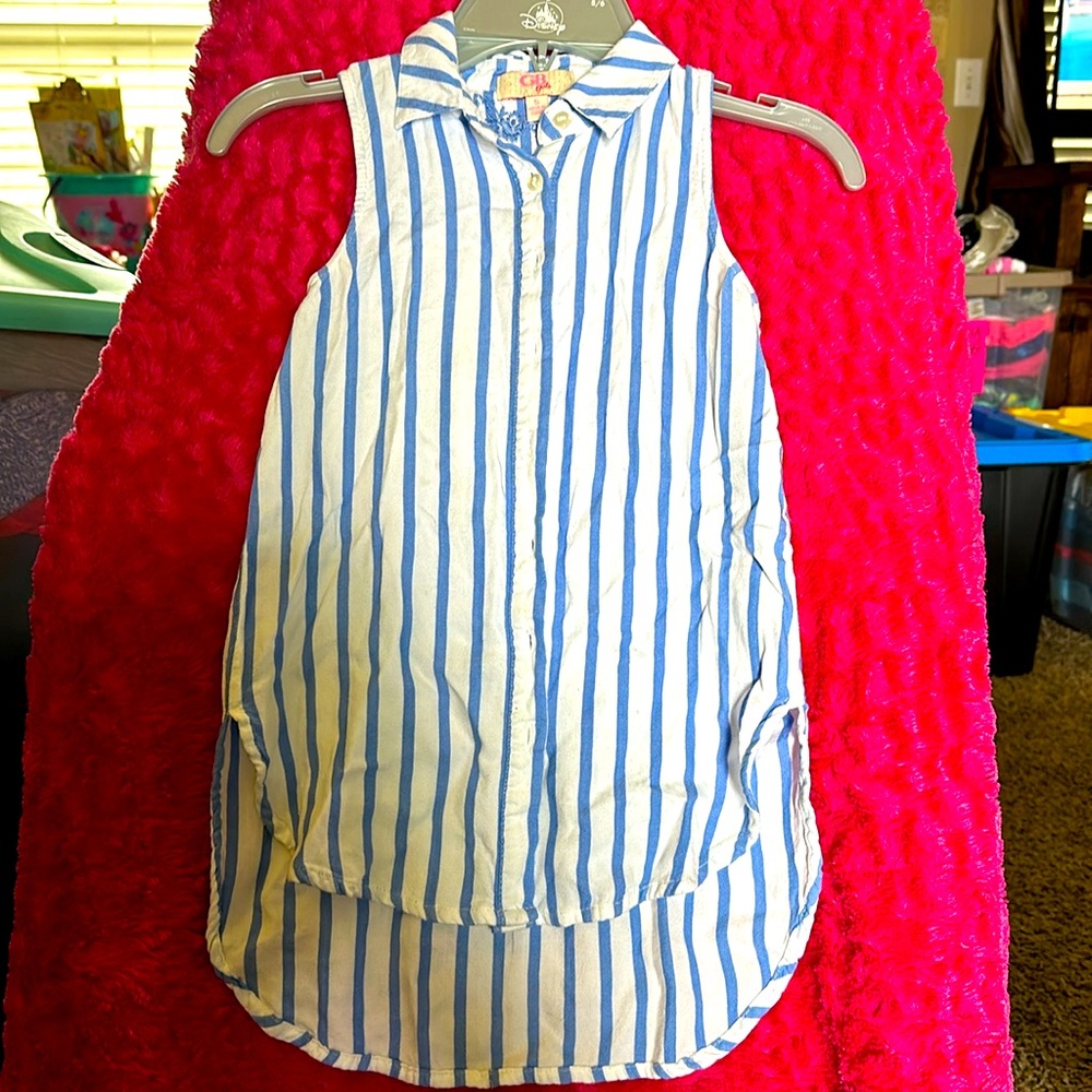 GB girls button down top